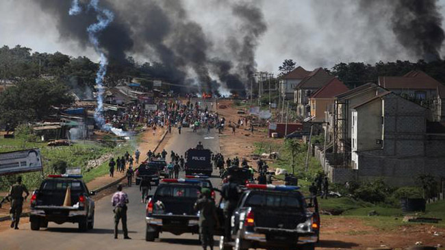 shots fired protests in nigeria