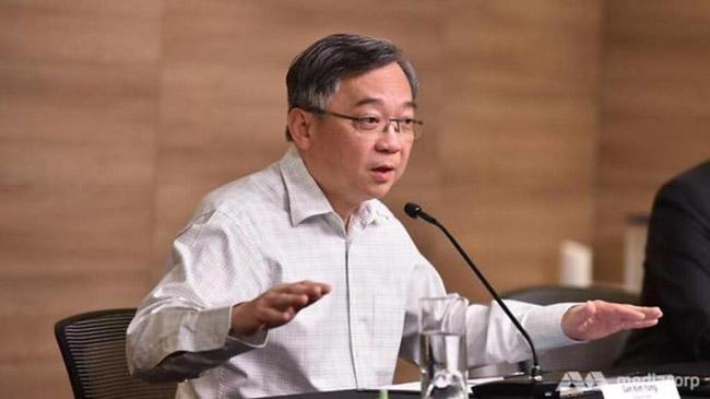 singapore health minister press