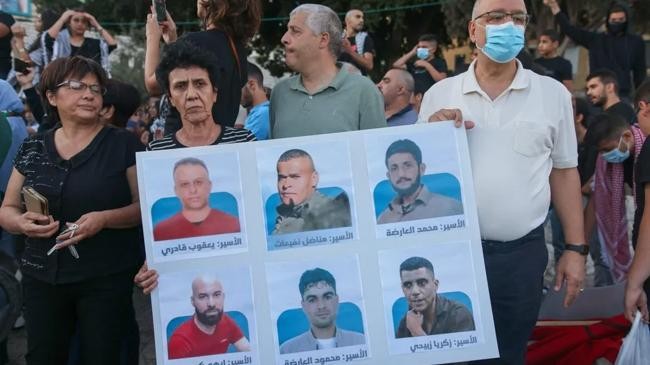 six palestinian prisoners who escaped from israels gilboa prison