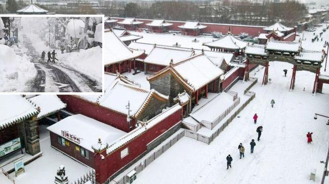 snowfall in china 1