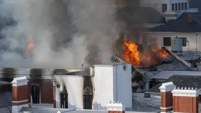 south africa parliament fir