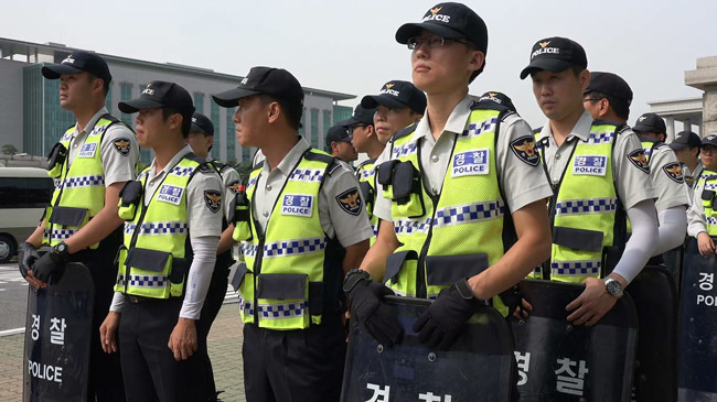south korea police