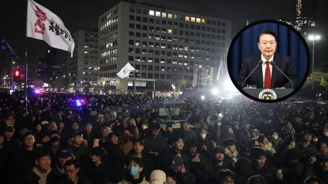 south korea rally