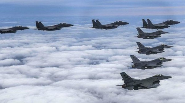 south korea us air drills