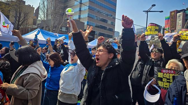 south koreas main opposition party rally