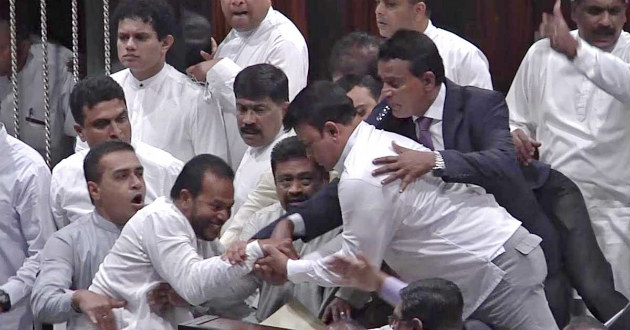 sri lanka parliament blows