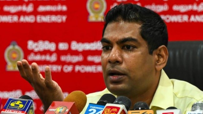 sri lankas energy minister kanchana wijesekera