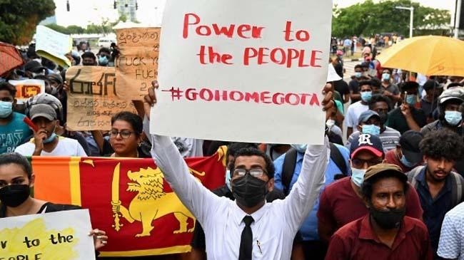 srilankan protest