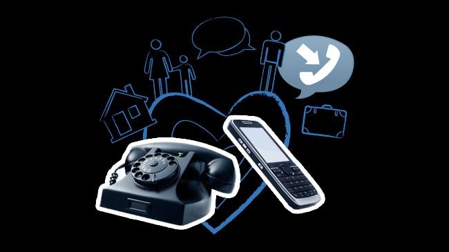 strangers on phone