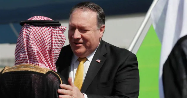 suddenly the us secretary of state in saudi arabia