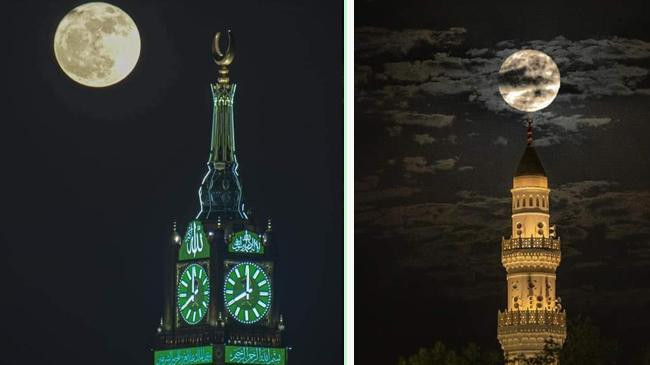 supermoon in makkah madina