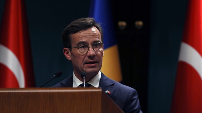 swedens prime minister ulf kristersson