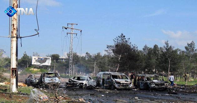 syria bus bomb blast