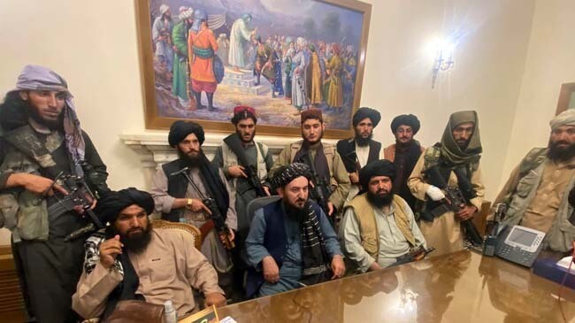 taliban at presidential palace