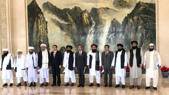 taliban delegation with china officials beiging