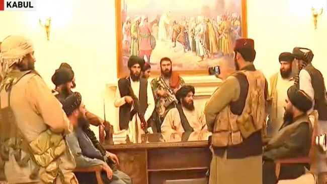 taliban leadership inside presidential palace