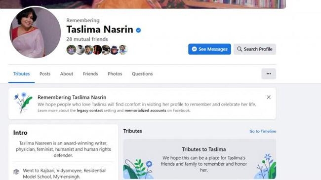 taslima nasrin dead