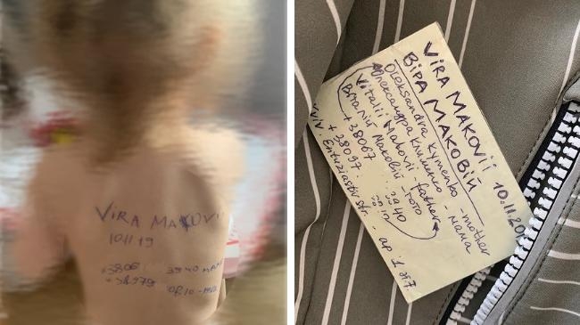 tattoos on baby s back for fear of getting lost