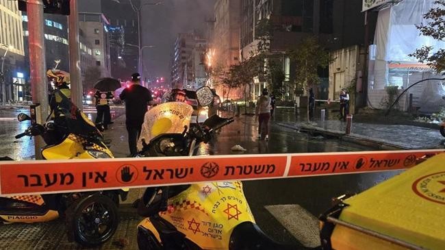 tel aviv area after rockets launched from lebanon