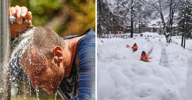 temperature canada and australia