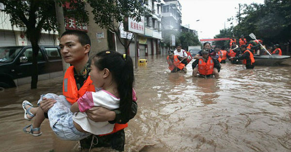 terrible flood in china 87 died