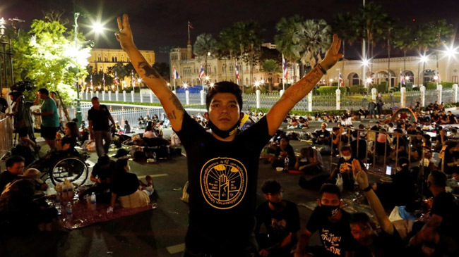 thailand emergency protesters