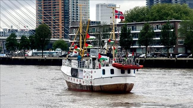 the ship named handala belonging to the freedom flotilla