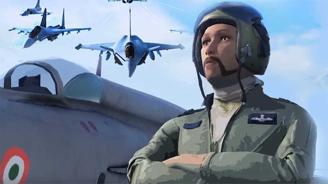 three d game indian airforce