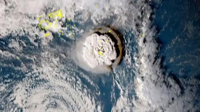 tonga volkane explosion