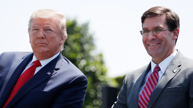 trump and esper usa