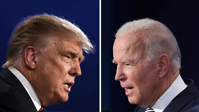 trump biden face to face