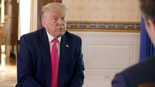 trump interview end short