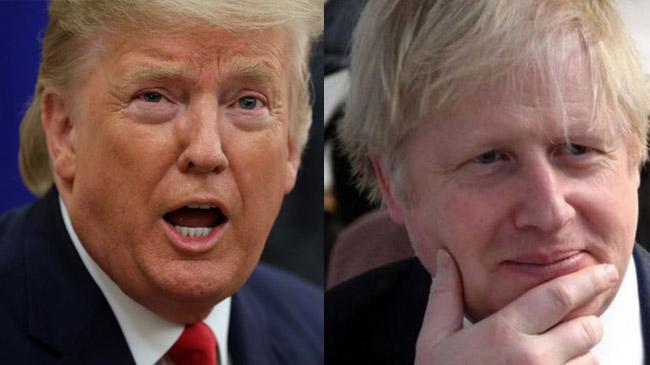 trump jonson us britain