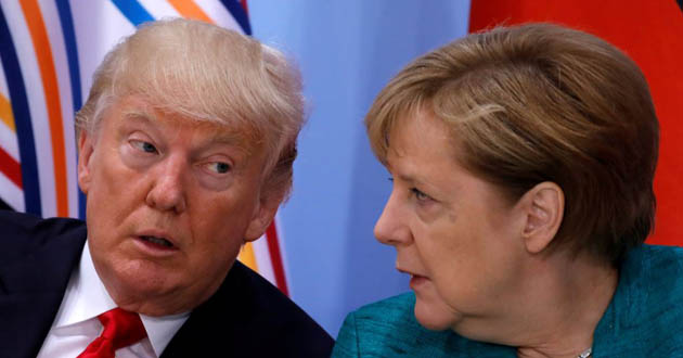 trump merkel