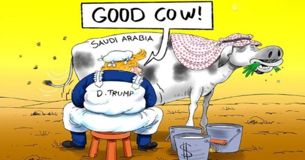 trump saudi arabia cartoon