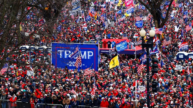 trump supporter rally