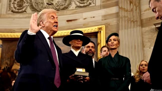 trump sworn in as 47th us president