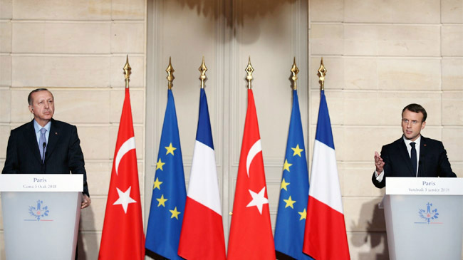 turkey president erdoan and macron