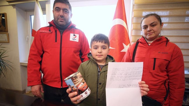 turkish boy donates his pocket money