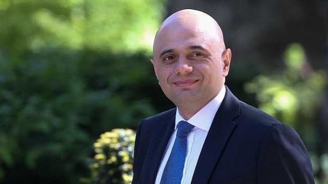 uk finence minister sajid javid