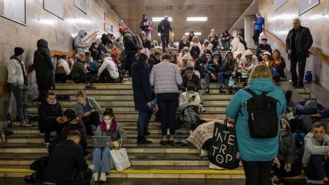 ukraine kiev bomb shelter