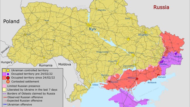 ukraine map war