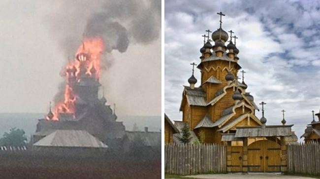 ukraine orthodox church fire