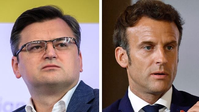 ukraine slams macron
