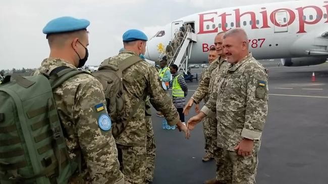 ukrainian troops in a un peacekeeping mission