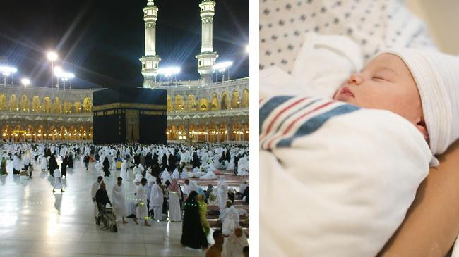 umrah and a nerborn baby