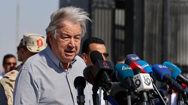 un chief calls for providing gaza strip with humanitarian aid