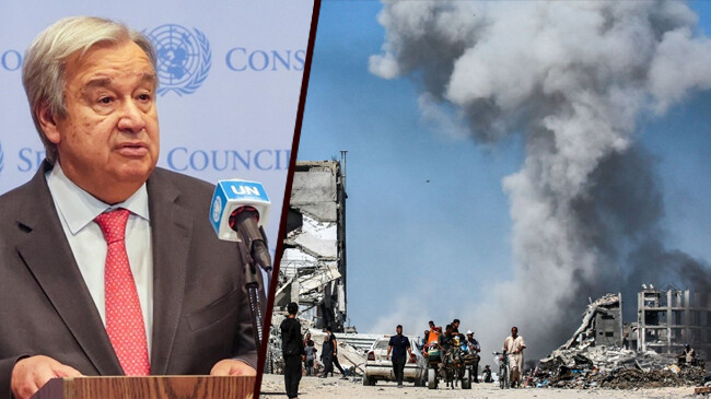 un secretary general antonio guterres and gaza