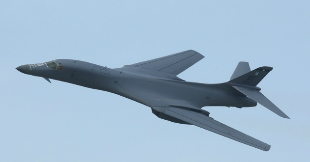 united states bomber flies over north koreas border