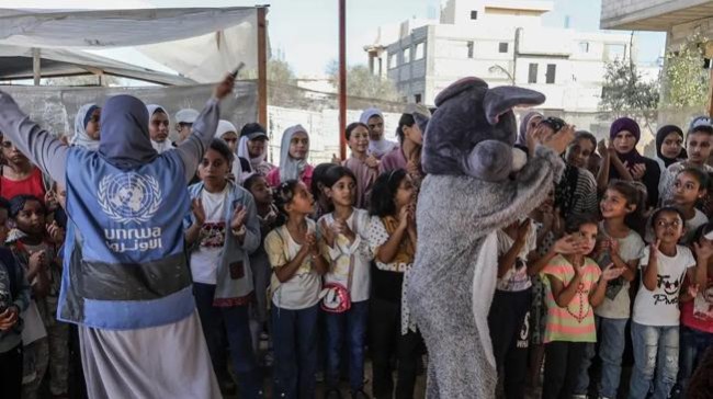 unrwa opens 130 temporary learning centers